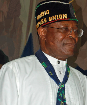 Ikpafak Thompson Essien - President Emeritus, Ibibio Peoples Union (R)